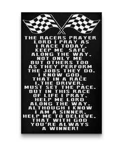 The Racers Prayer Canvas  - Portrait 12x18