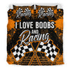I Love Boobs And Racing Bedding Set With FREE SHIPPING!
