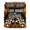I Love Boobs And Racing Bedding Set With FREE SHIPPING!