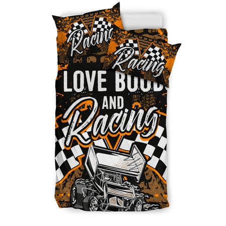I Love Racing And Boobs Bedding Set With FREE SHIPPING!