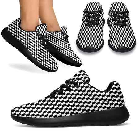 Racing Checkered Flag Sneakers With FREE SHIPPING!