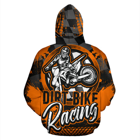 Dirt Bike Racing All Over Print Hoodie With FREE SHIPPING TODAY!
