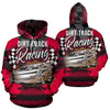 Dirt Track Racing All Over Print Hoodie Red With FREE SHIPPING TODAY!