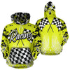 Racing All Over Print Hoodie Yellow With FREE SHIPPING TODAY!