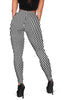 Racing Checkered Leggings With Red Front