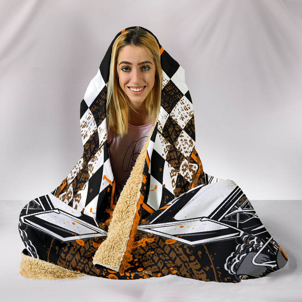 Sprint Car Racing Hooded Blanket With FREE SHIPPING TODAY!