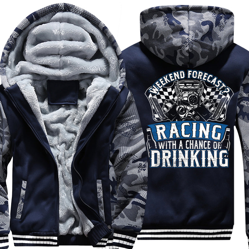 Superwarm Weekend Forecast Racing With A Chance Of Drinking Jackets With FREE SHIPPING