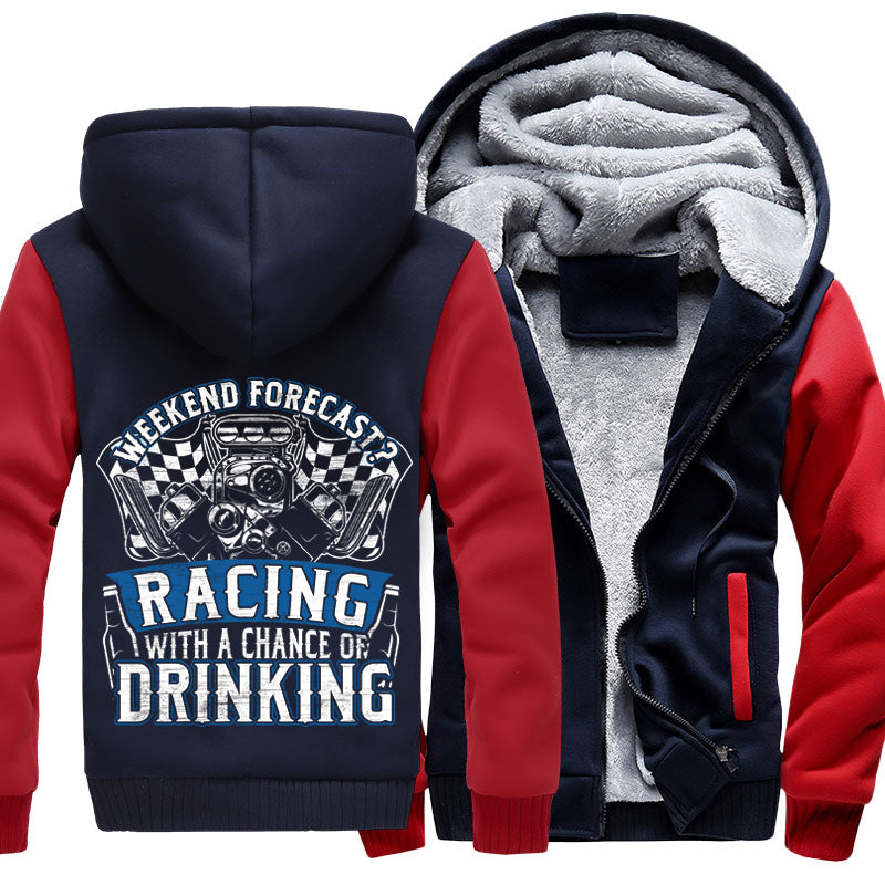 Superwarm Weekend Forecast Racing With A Chance Of Drinking Jackets With FREE SHIPPING
